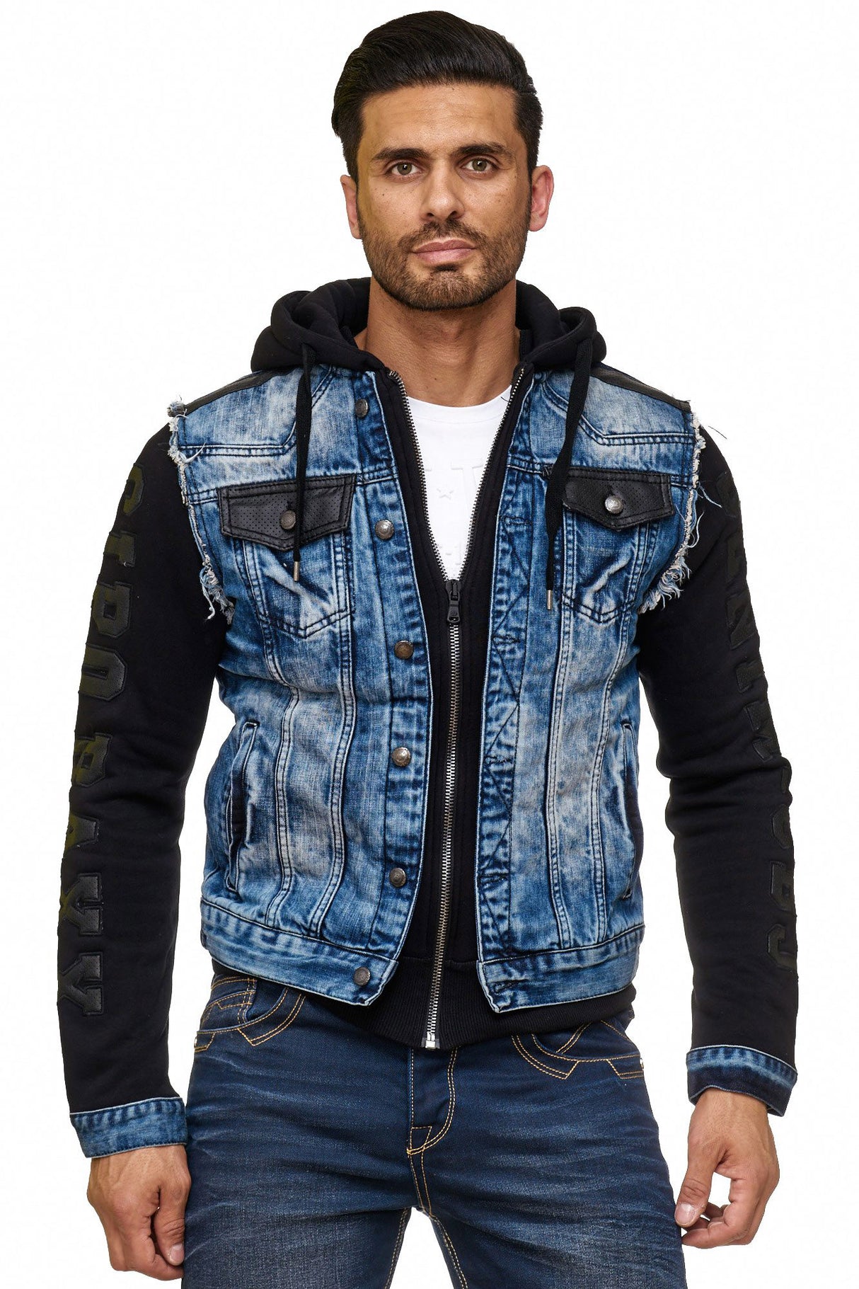 CJ154 Chaqueta de hombres azules 