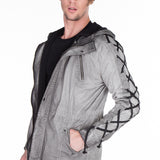 CJ183 Veste anthracite pour hommes