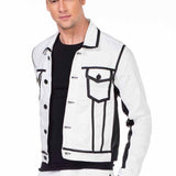 CJ213 Veste blanche pour hommes