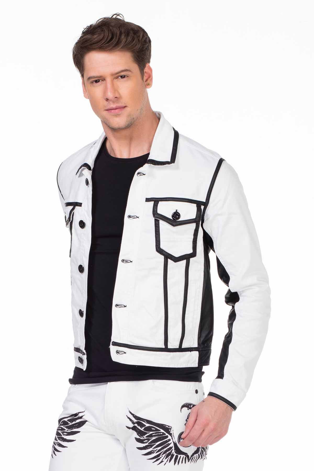 Cj213 Chaqueta Blanca para Hombre