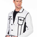 CJ213 Veste blanche pour hommes