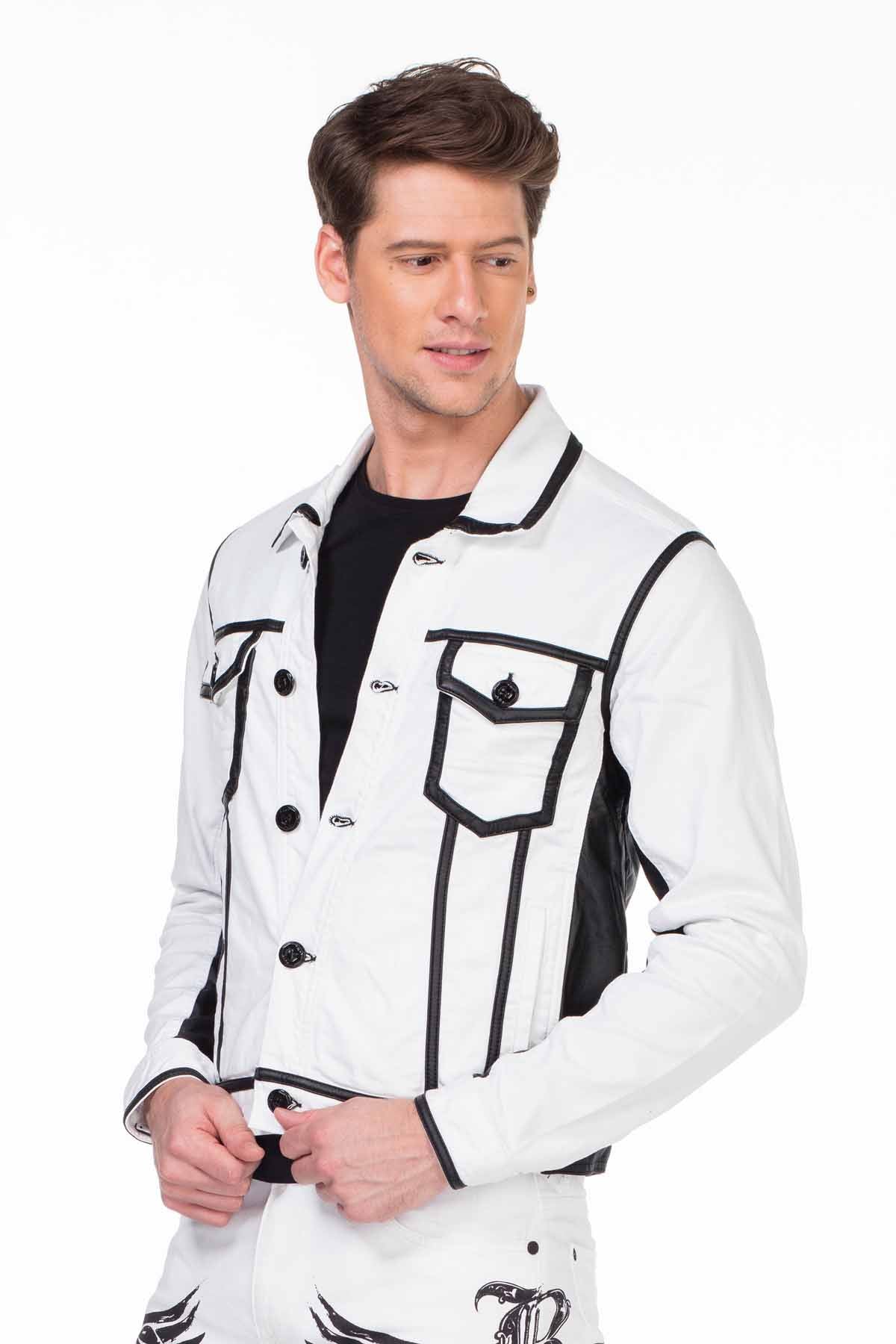 Cj213 Chaqueta Blanca para Hombre