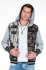 CJ215 Chaqueta Bomber con Camuflaje para Hombre