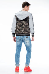 CJ215 Chaqueta Bomber con Camuflaje para Hombre
