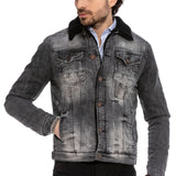 CJ239 Veste noire pour homme