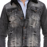 CJ239 Veste noire pour homme