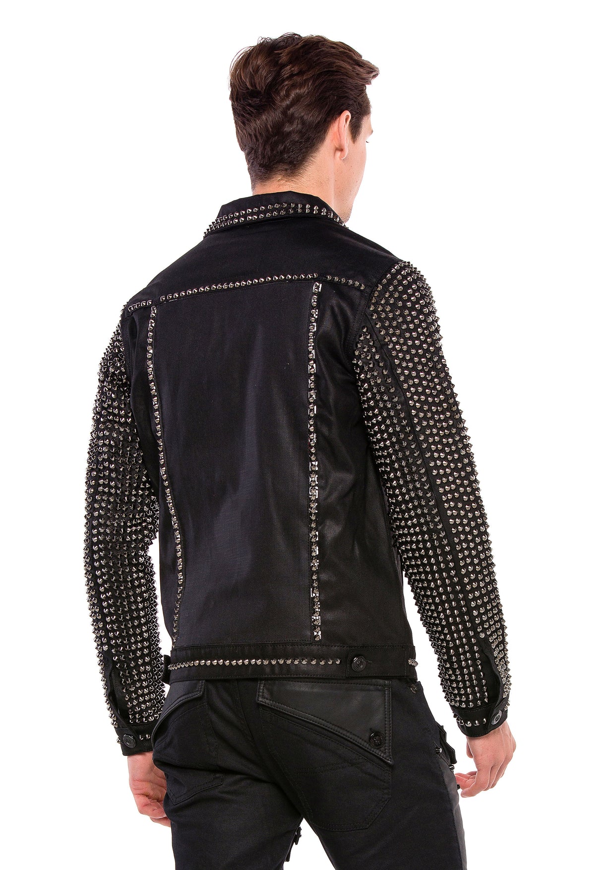 CJ249 Chaqueta Negra para Hombre