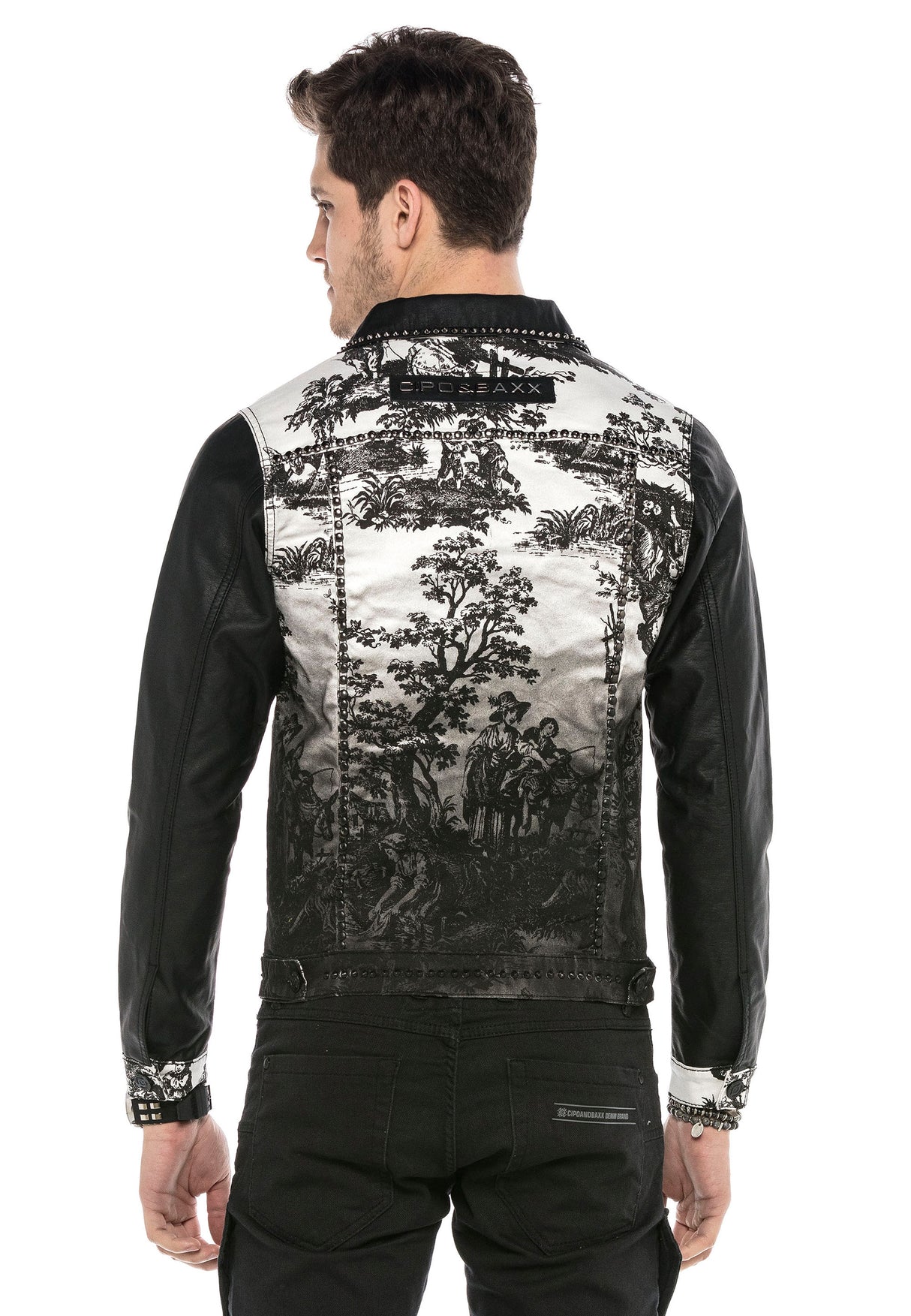 CJ252 Veste noire pour homme