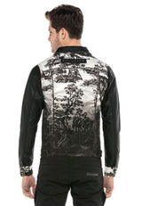 CJ252 Veste noire pour homme