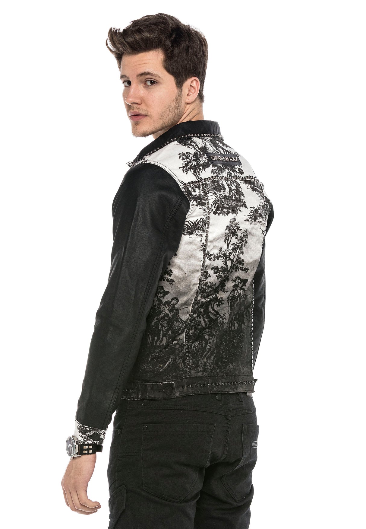 CJ252 Veste noire pour homme