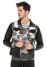 CJ252 Veste noire pour homme