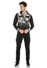CJ252 Veste noire pour homme