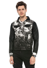 CJ252 Veste noire pour homme