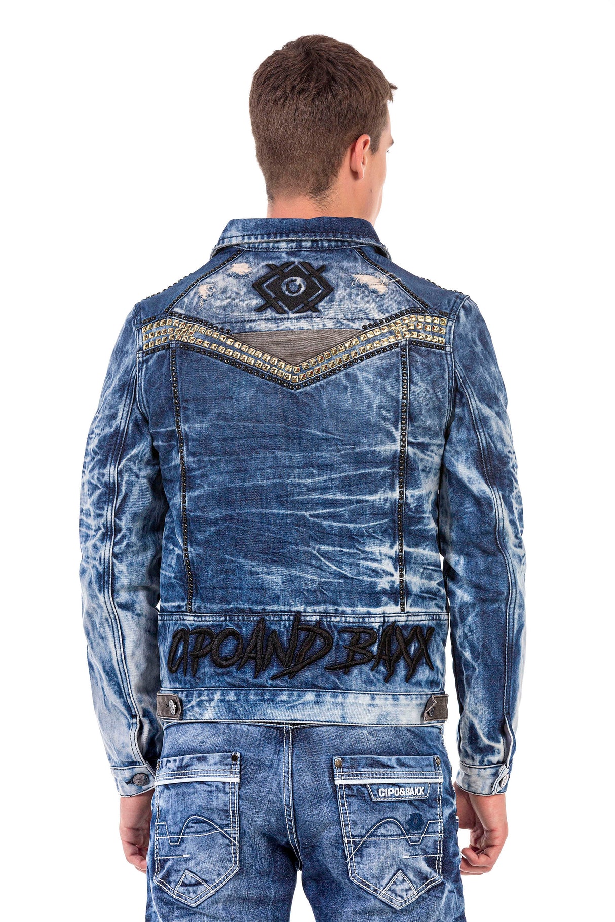 CJ264 Chaqueta azul de hombres 
