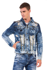 CJ264 Chaqueta azul de hombres 