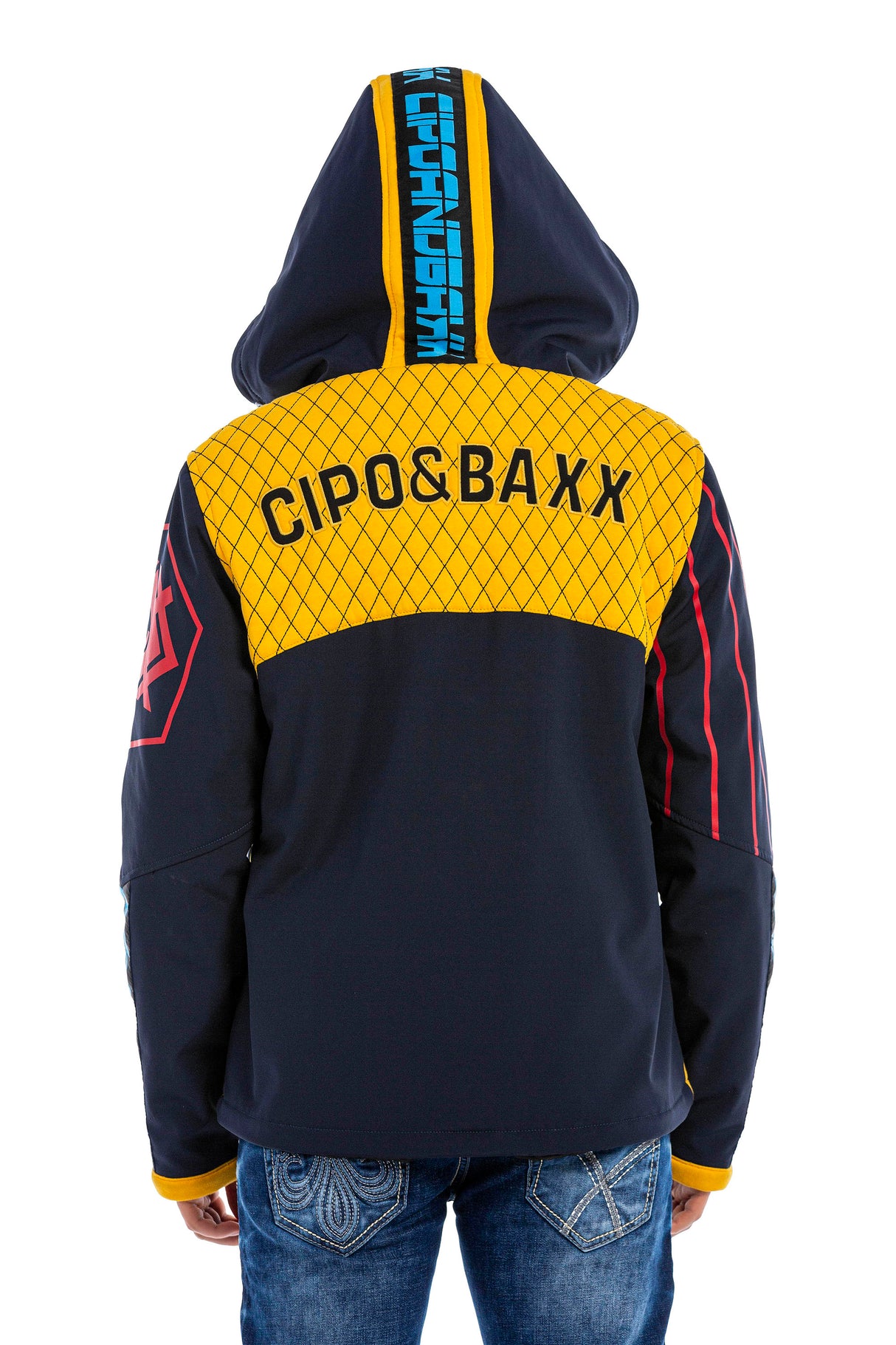 cj276 Chaqueta de hombres azul marino