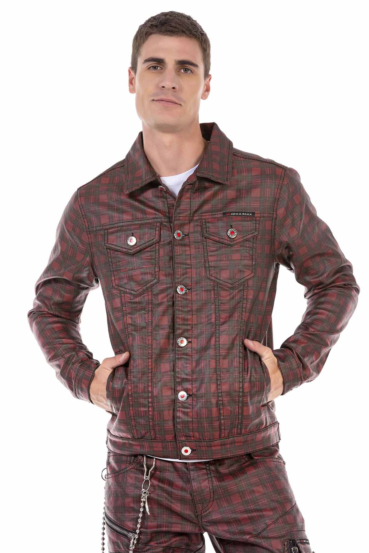 cj277 Chaqueta de hombre