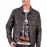 CJ278 Veste bleue pour homme