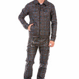 CJ278 Veste bleue pour homme