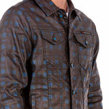 CJ278 Veste bleue pour homme