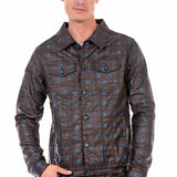 CJ278 Veste bleue pour homme