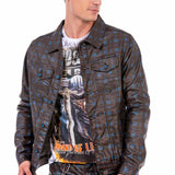 CJ278 Veste bleue pour homme