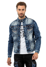 CJ279 Chaqueta para hombres azul
