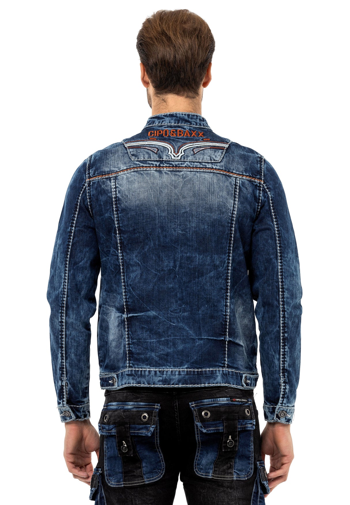 CJ279 Chaqueta para hombres azul
