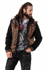 CJ287 Chaqueta con capucha para hombre