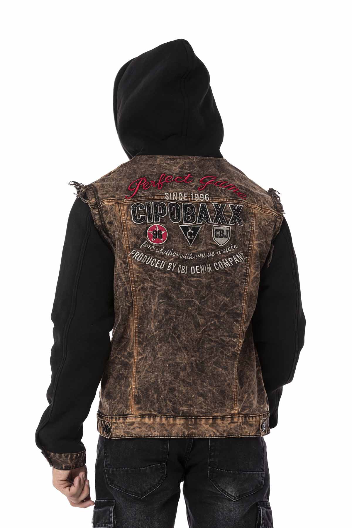 CJ287 Chaqueta con capucha para hombre