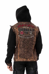 CJ287 Chaqueta con capucha para hombre