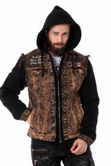 CJ287 Chaqueta con capucha para hombre