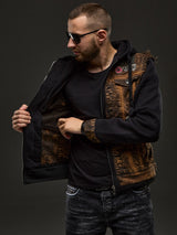 CJ287 Chaqueta con capucha para hombre