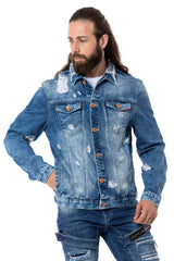  CJ291 Chaqueta tejana de hombres