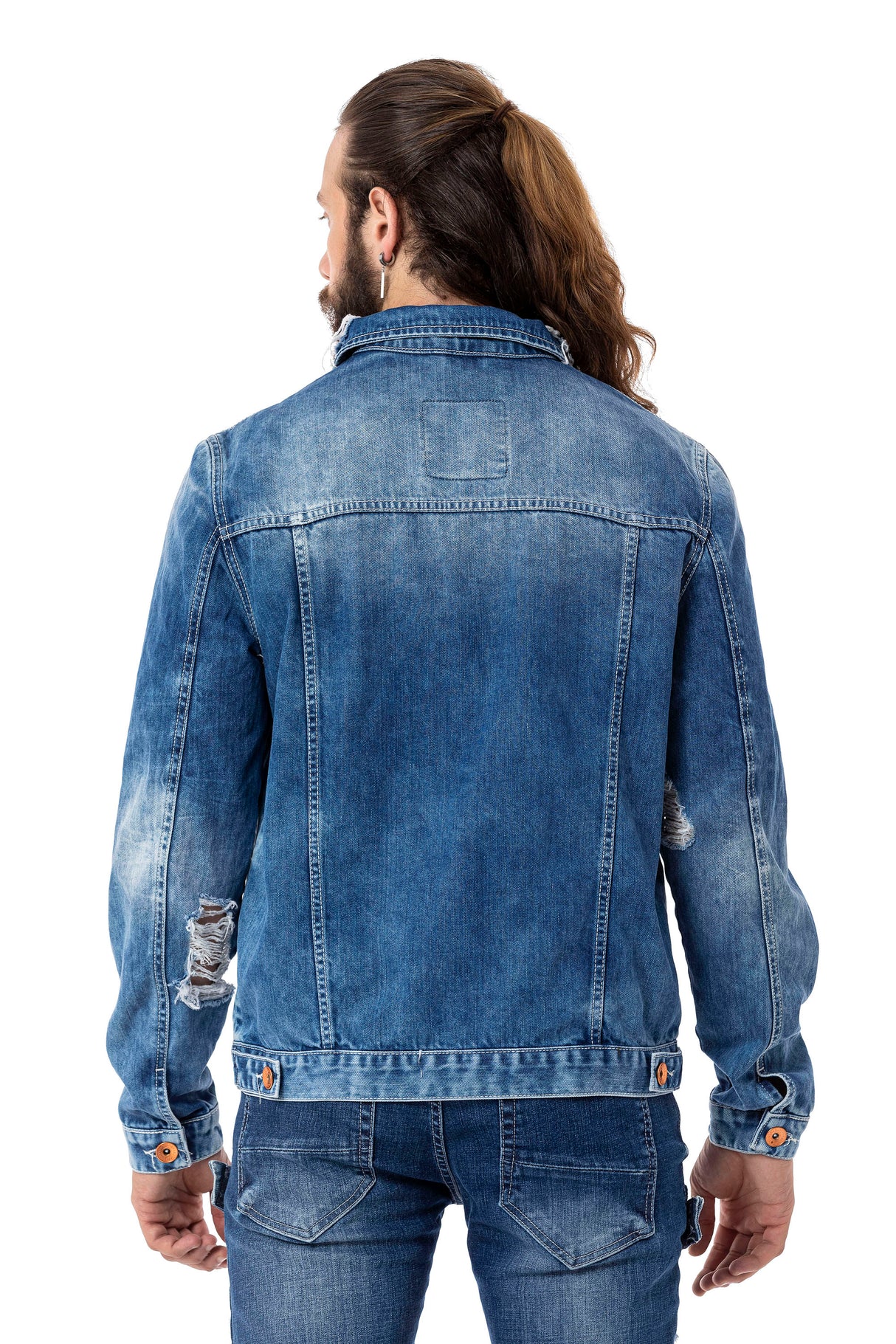  CJ291 Chaqueta tejana de hombres