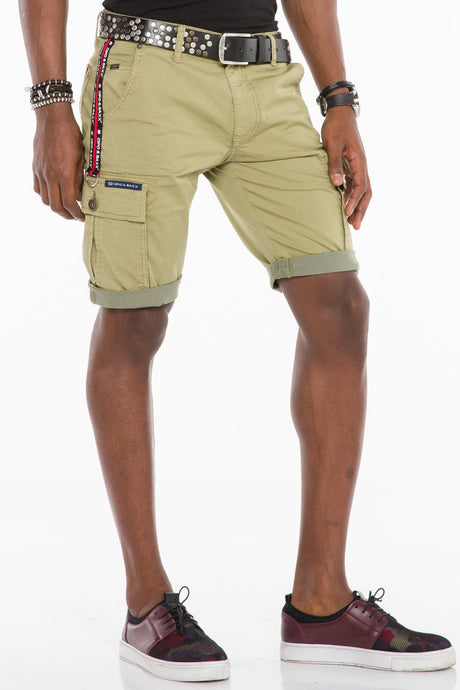 Pantalones cortos capri de hombres CK192 con bolsillos de carga prácticos