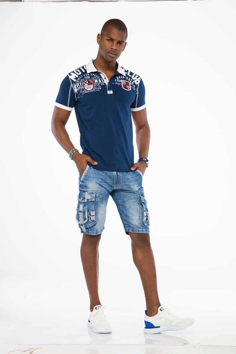 CK195 Men Capri con bolsas de cargot elegantes