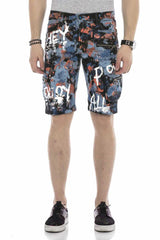 CK204 Men Capri shorts with trendy denim coating