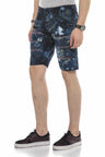 CK205 Capri Jeanshorts para hombres con efectos destruidos y remaches