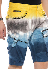 CK211 Capri Jeanshorts of Markant Wash en Rivet