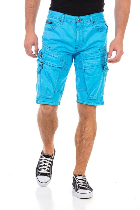 CK229 Herren Capri Shorts mit coolen Cargotaschen