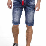 CK237 Men Capri shorts with a stylish zip element
