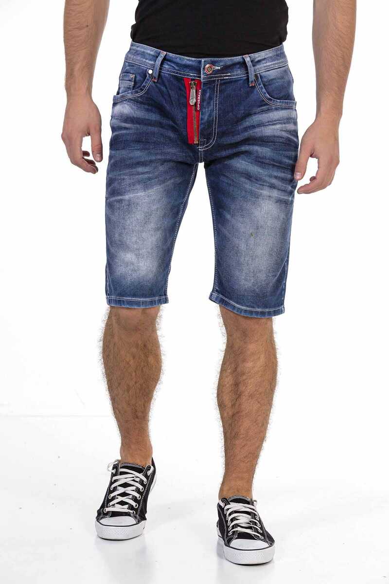 CK237 Heren Capri Short met stijlvol Rits-Element