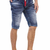CK237 Men Capri shorts with a stylish zip element