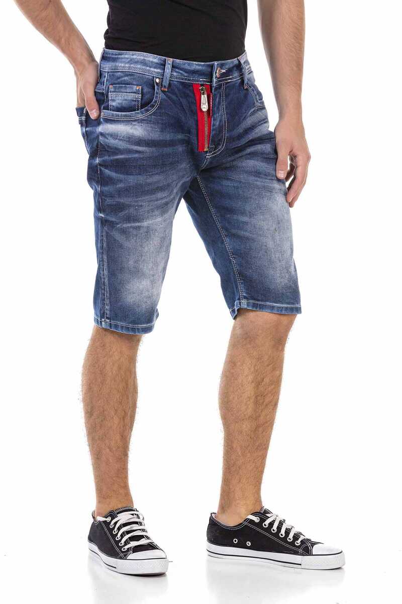 CK237 Heren Capri Short met stijlvol Rits-Element