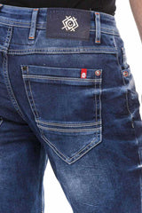 CK237 Heren Capri Short met stijlvol Rits-Element