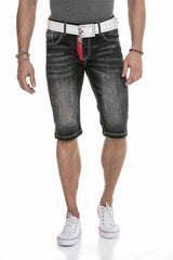 CK240 MAN CAPRI -shorts met trendy kleurblobs
