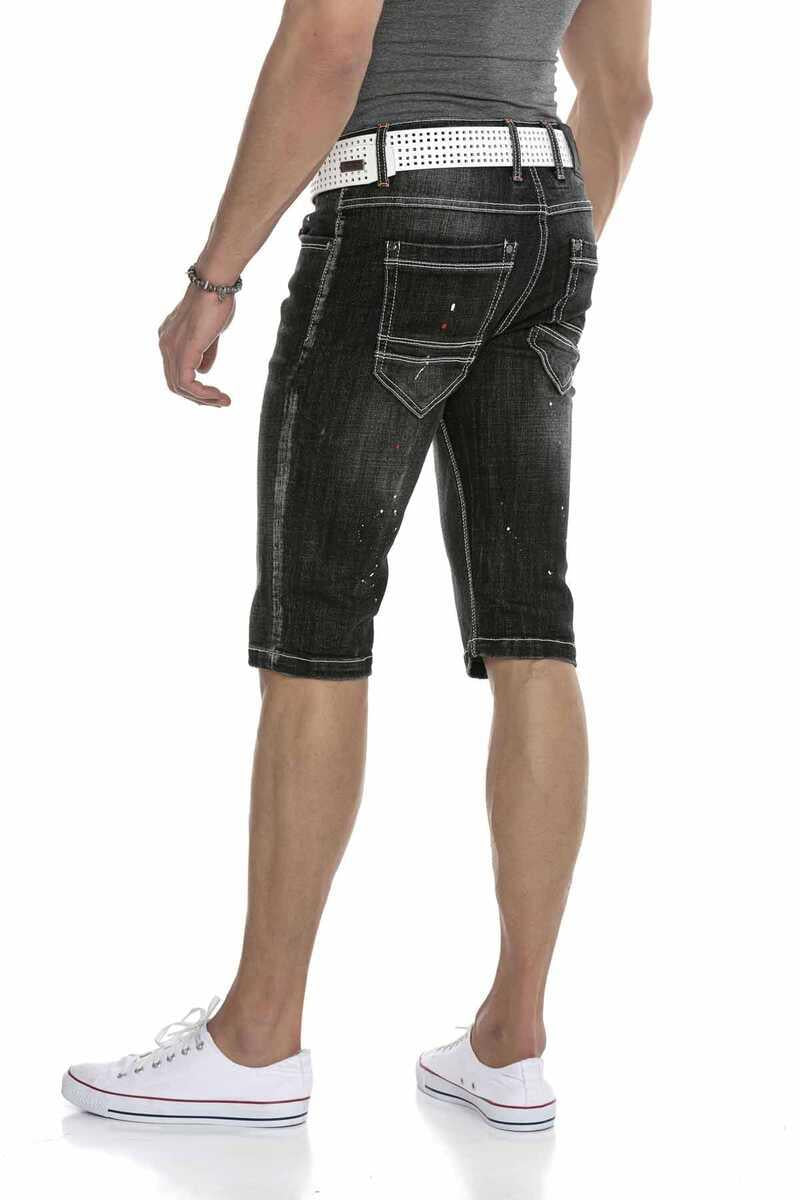 Ck240 men Capri shorts with trendy color blobs