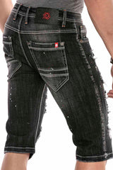 CK241 Heren Capri Shorts met coole Cut-Outs