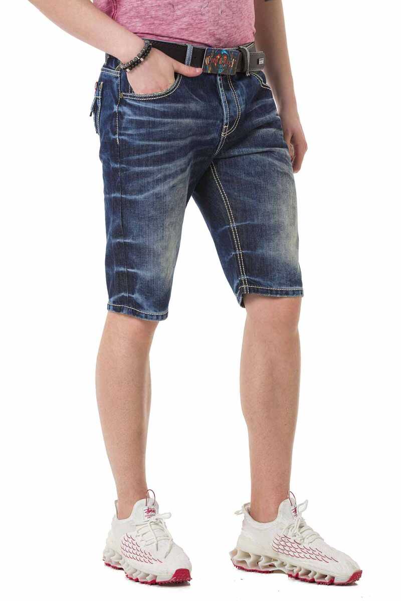 CK251 Bermudas de hombre desgastadas